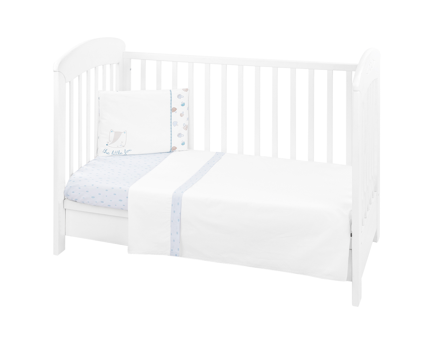 Conjunto de cama Little Fox de 3 ppcs - 140x70cm