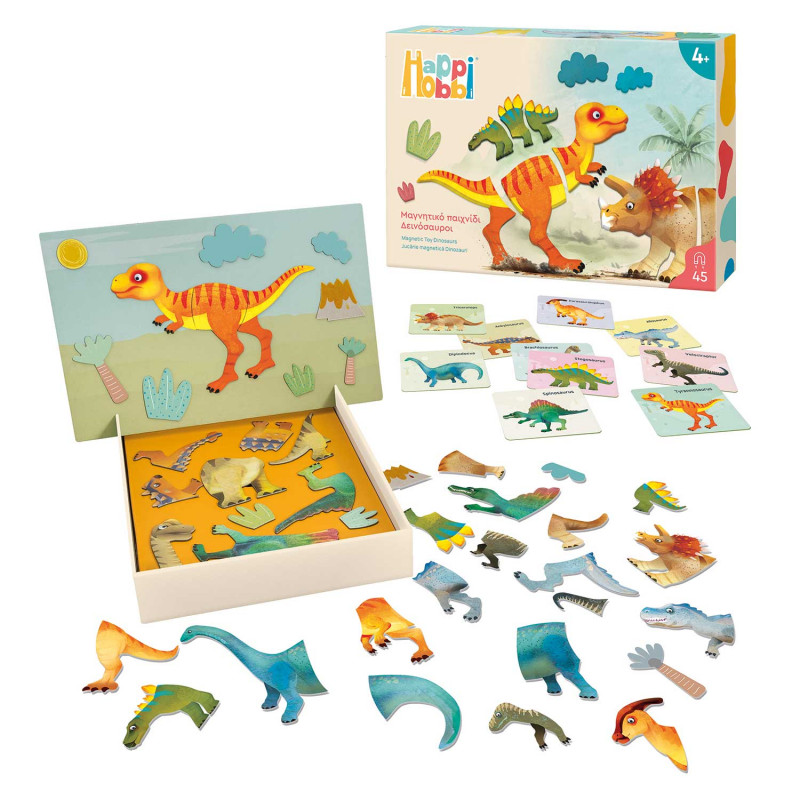 Jogo magnético - dinossauros
