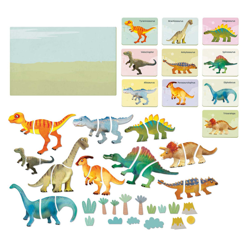 Jogo magnético - dinossauros
