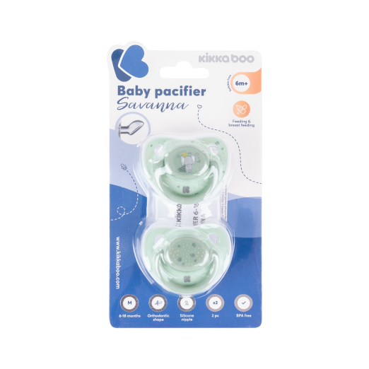 Chupeta 6–18 meses Savana menta (2 un)