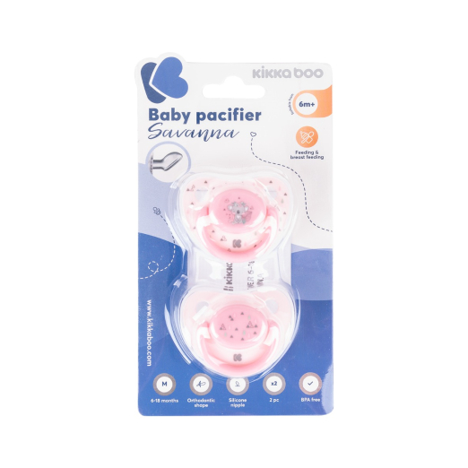 Chupeta 6–18 meses rosa (2 un)