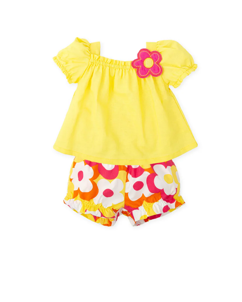 Conjunto 2 pcs amarello menina