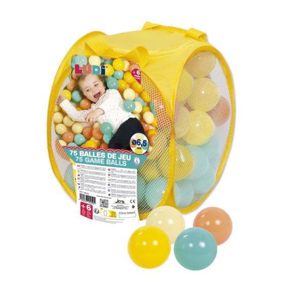 75 bolas de plástico