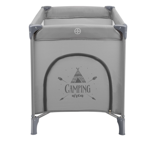 Cama de viagem 1 nível cinza