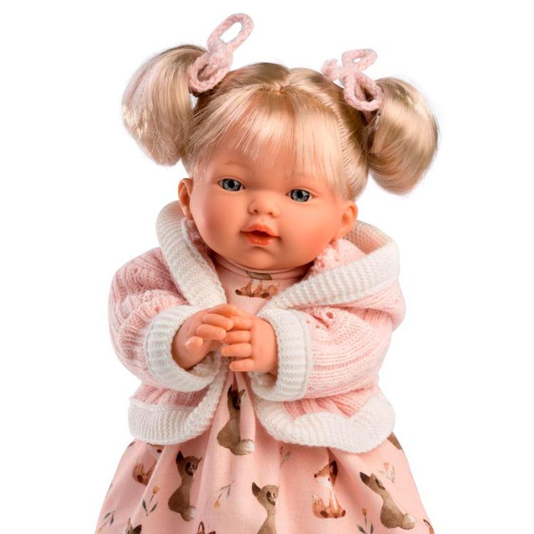 Roberta Chorona com casaco rosa 33 cm