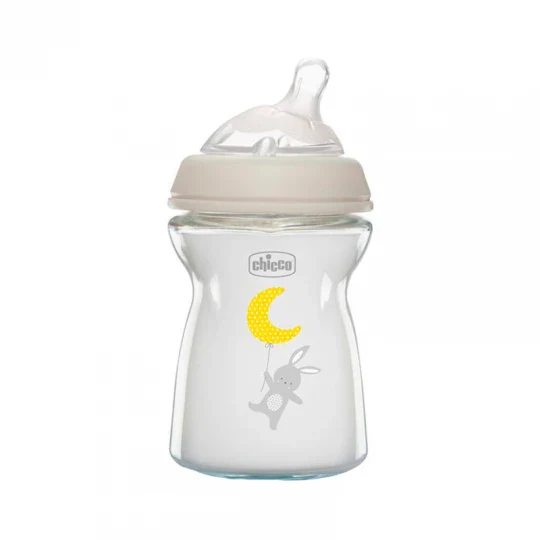Chicco Biberão Natural Feeling Vidro +0 meses 250 mL
