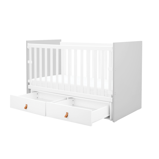 Berço com gavetas Hollee Cinza