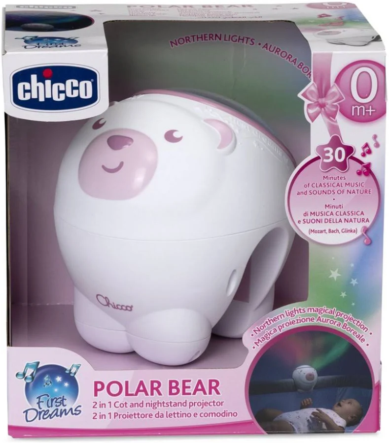Projetor Ursinho Polar rosa