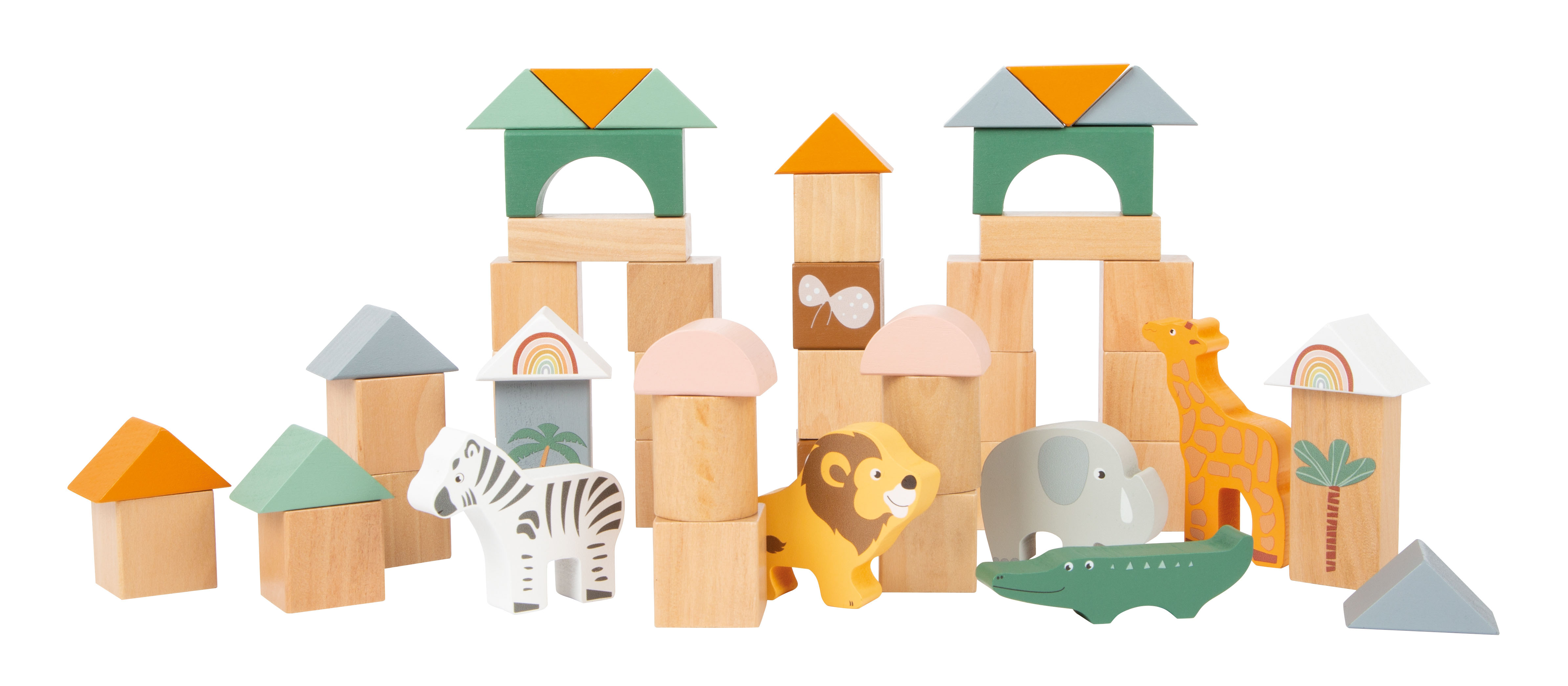 Blocos de construção Safari 50 peças