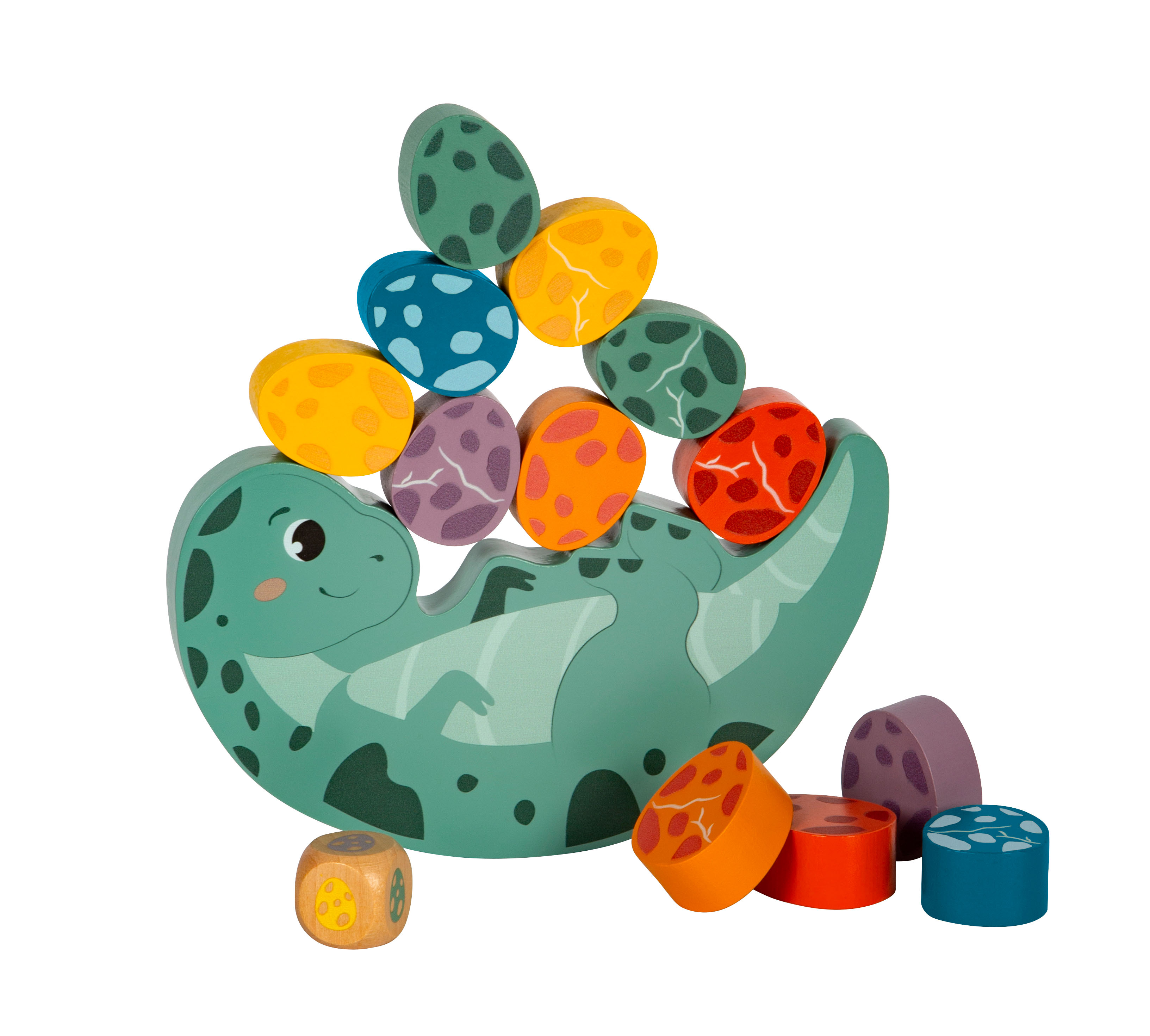 Dino Equilibrista em madeira