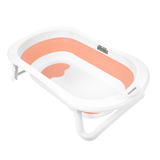 Banheira dobrável rosa